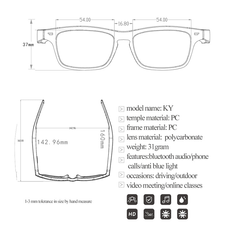 BellissimoFiorePerTe™ Smart Audio Bluetooth Glasses