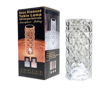 BellissimoFiorePerTe™ 3D Effect Rose Crystal LED Lamp