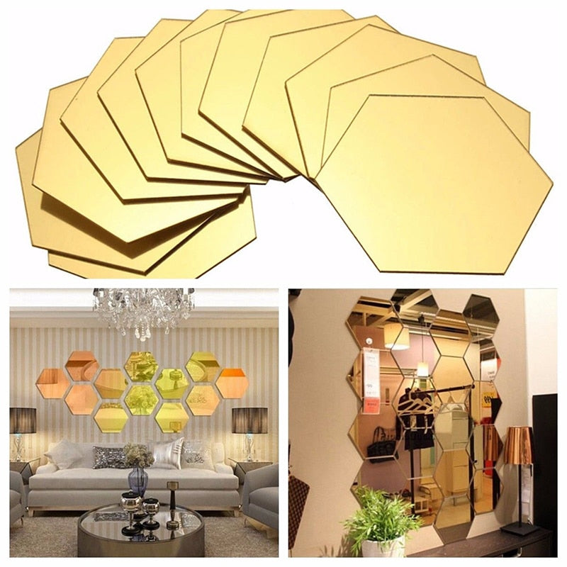 BellissimoFiorePerTe™ 3D Wall Mirror Stickers